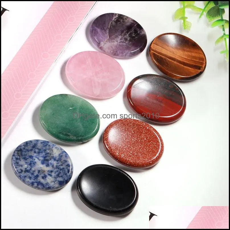 worry stone thumb gemstone natural rose quartz healing crystal therapy reiki treatment spiritual minerals massage palm gem sports2010