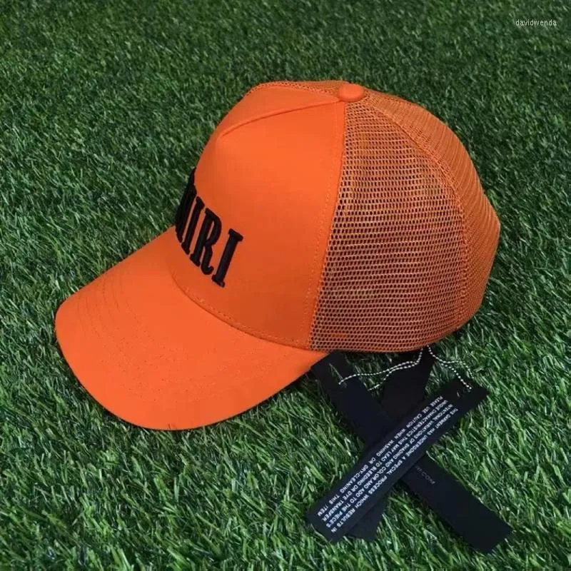 Berretti Berretto da baseball versione alta Cappello da camionista in tela di cotone da uomo Berretto da sole con alfabeto ricamatoBerets Davi22