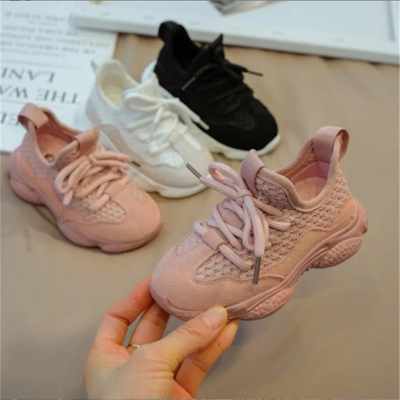 SpringAutumn Children Shoes Unisex Toddler Boys Girls Sneaker Mesh Breathable Fashion Casual Kids Shoes 2130 220601