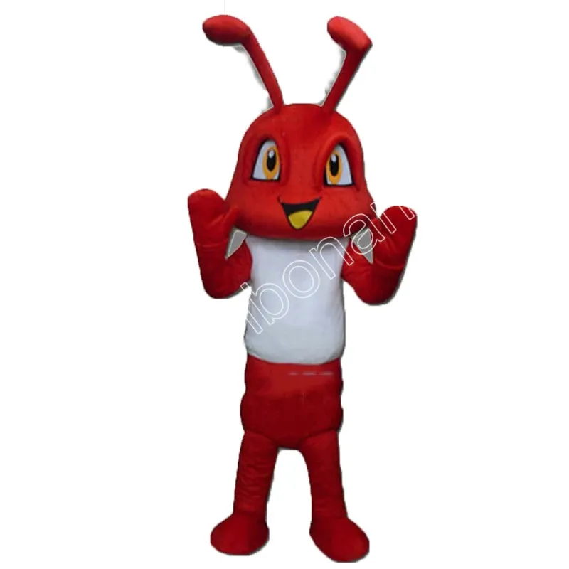 Disfraces de mascota de hormiga roja de Halloween Ropa de mascota de dibujos animados de alta calidad Rendimiento Carnaval Tamaño adulto Evento Ropa publicitaria promocional