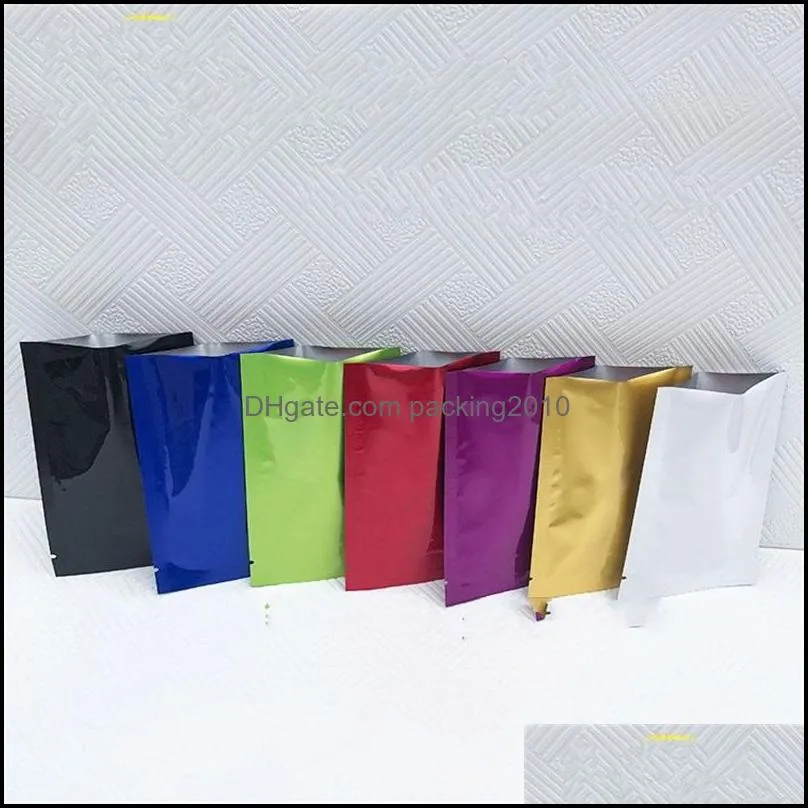 Multicolor Plastic Bag Mylar Aluminum Foil Packing Bags Powder Tea Leaf Food Moisture Proof Vacuum Storage Pouch Durable 0 19sy2 YY