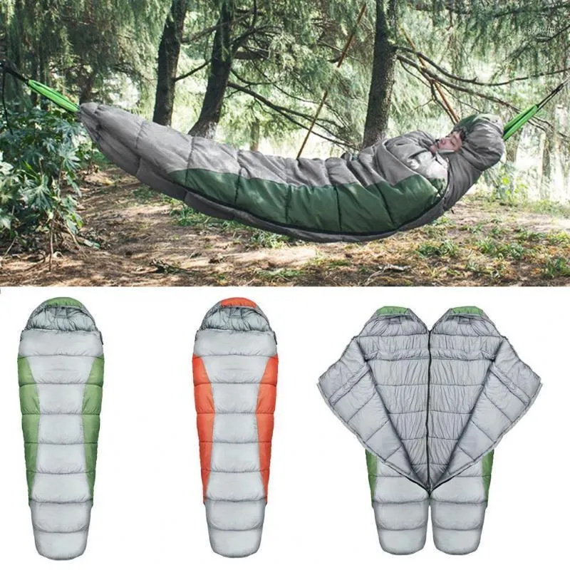 Outdoor Wandern Camping Weiche Warme Hängematte Hohl Baumwolle Ultraleichte Schlafsack