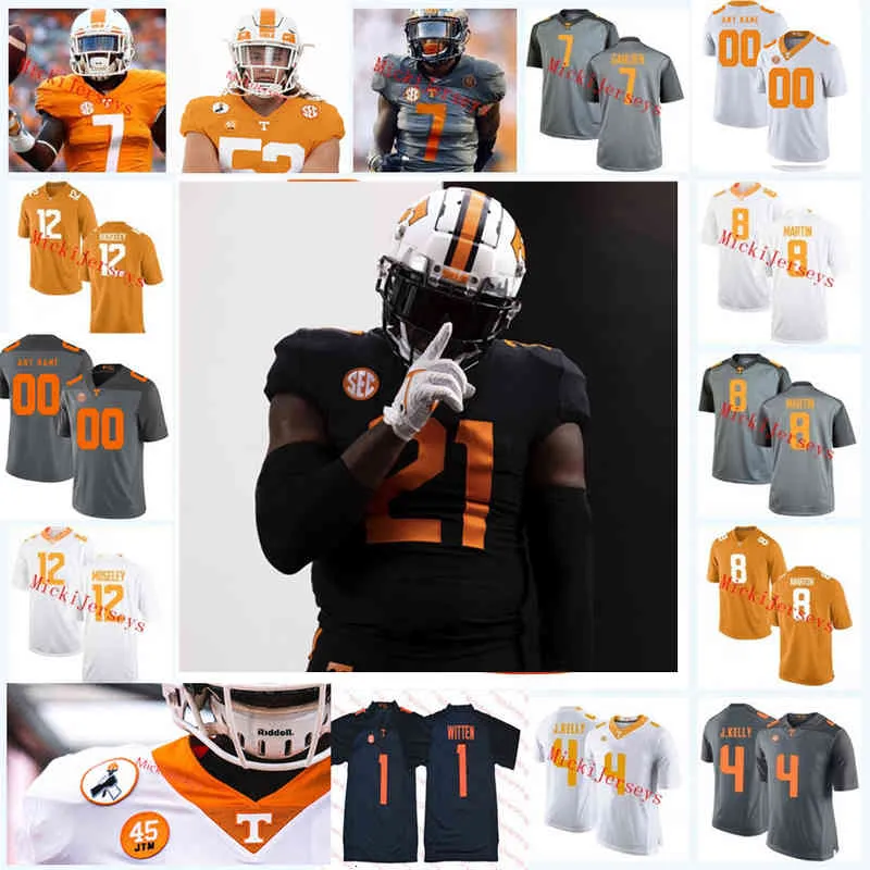 Xflsp College Tennessee Volunteers Stitched Football Jersey Lucien Brunetti Will Albright 22 Jack Jancek 24 Fred Orr 5 Kenneth George Jr. 4