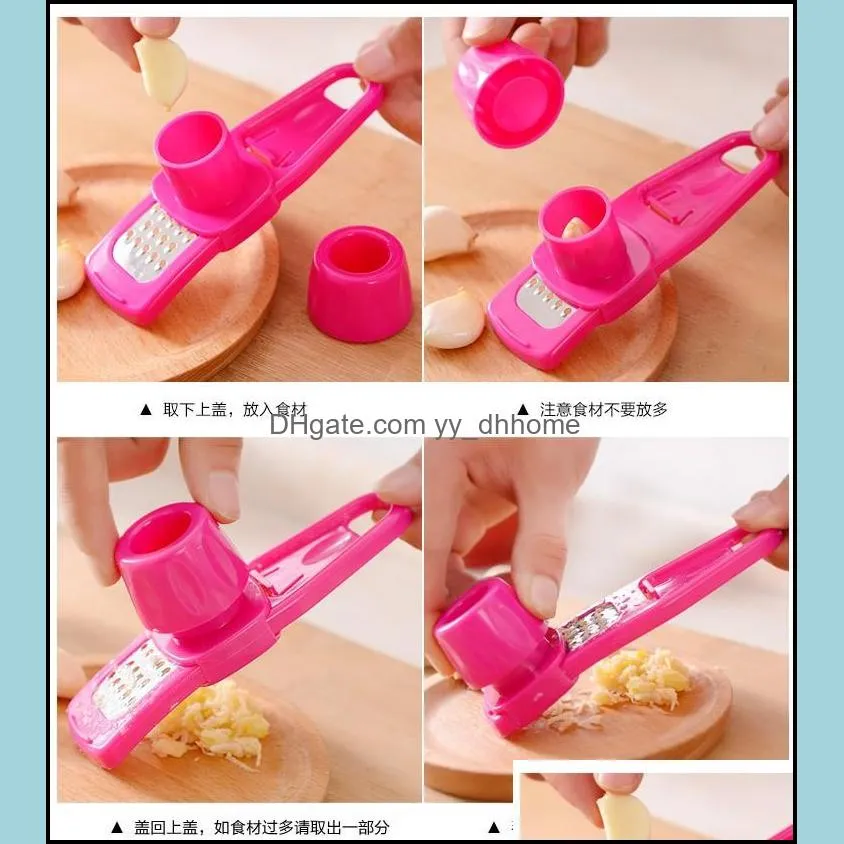 kitchen tools creative rotary masher manual mashing practical garlic press durable daily necessities pab11669