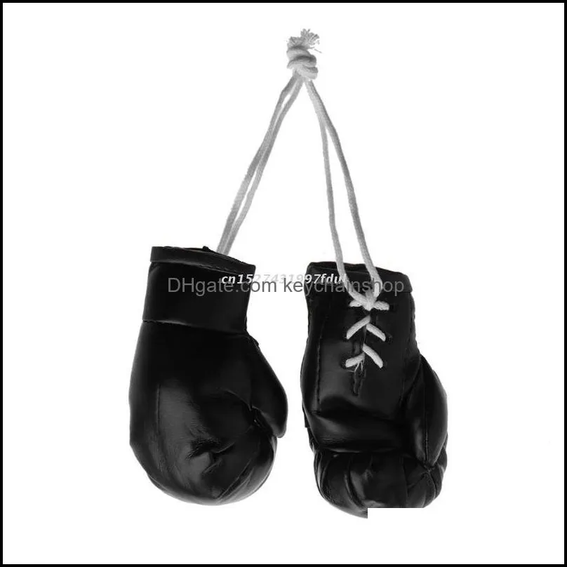 keychains mini boxing gloves miniature punching holiday christmas ornament hanging decoration or souvenir display for homekeychains