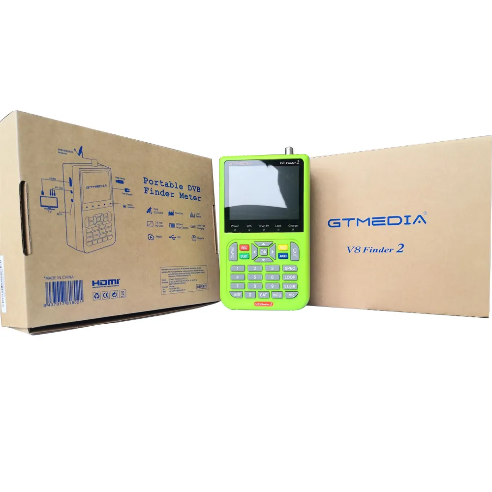 GTmedia V8 Finder 2 Meter DVB S2 S2X Satellite Finder satfinder better than freesat V8finder Digital Sat locator