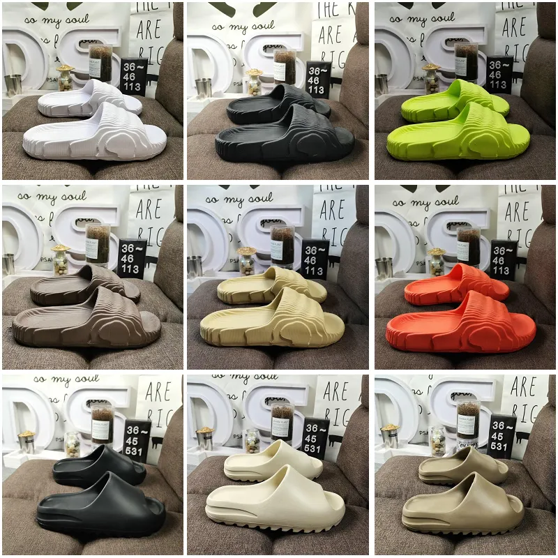 Mode Sommer Männer Frauen Schaum Läufer Strand Slipper Graffiti Triple Schwarz Weiß Slide Schuhe Outdoor Indoor Hausschuhe Slides Sandale Trainer Sandalen