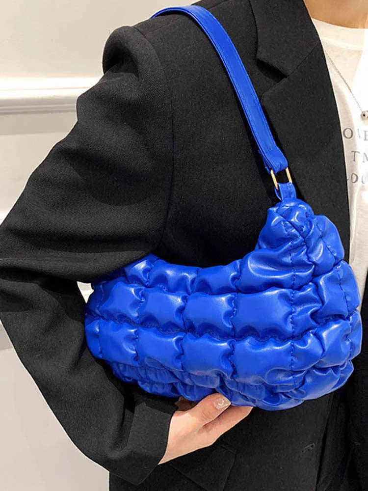 Abendtasche Nylon gepolsterte Unterarm-Umhängetaschen für Frauen 2022 Mode Desinger Sommermarke Trend gesteppte Handtasche Luxus-Einkaufstasche 0623