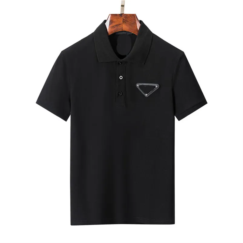 2023 haute qualité Hommes Polos Chemise revers Designer T-Shirts Été Court Polo Homme Tops Avec Lettres triangle T-shirts Unisexe Manches Courtes Vêtements Décontractés