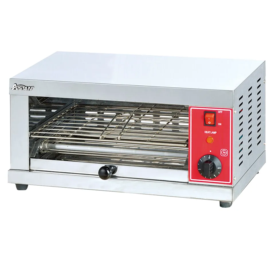 AT-ES-1 Aço inoxidável elétrico Holding Counter Top Churching Grill para equipamentos de cozinha