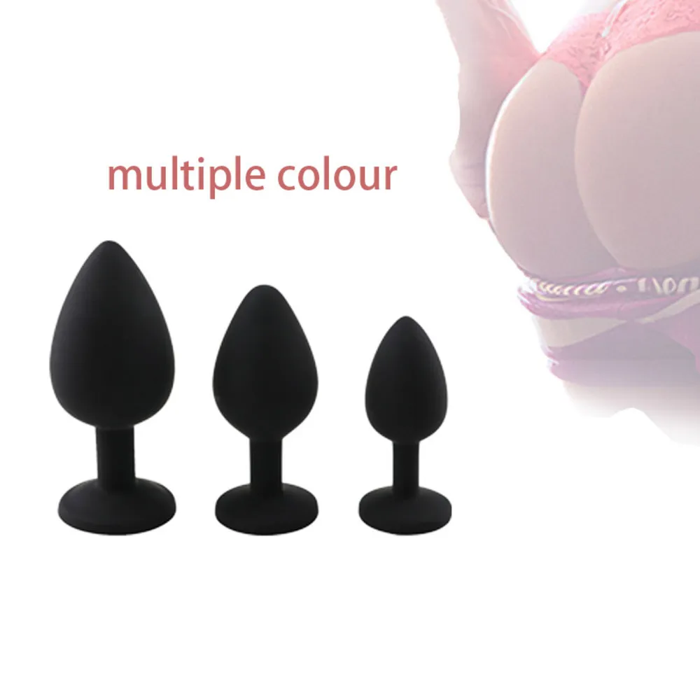 Silicone Butt Anal Plug Erótico Produtos S M L tamanho Adulto 18 Unisexy Sentir Stopper Brinquedos para Homens / Mulheres Trainer Estimulador Casais