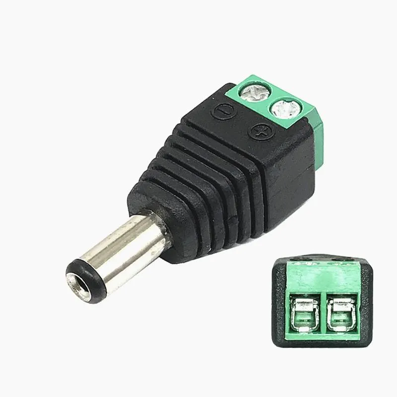 Other Lighting Accessories Male/Female DC Connector 2.1 5.5mm Power Jack Adapter Plug Cable For LED Strip And CCTV CamerasOther