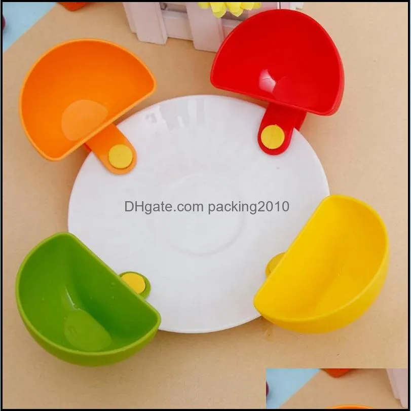 dip clips small dishes spice clip kitchen bowl for tomato sauce salt vinegar sugar flavor spices 4 colors 30pcs dsl-yw1479