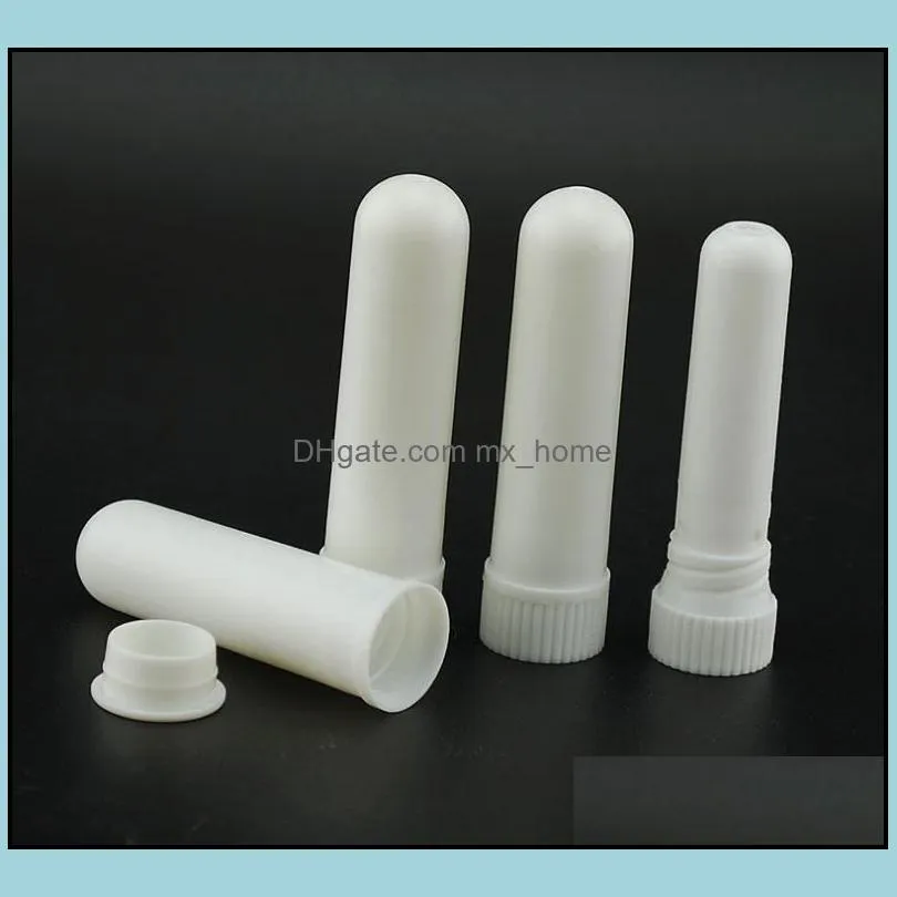 1000sets/lot brand new white color blank nasal inhaler sticks, sterile portable nasal inhaler tube, plastic inhalers sn1394