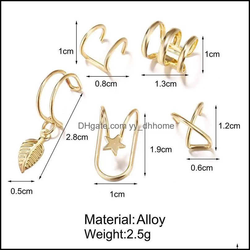 clip-on & screw back cross/parallel ear clips charmming simple jewelry for lady girls without piercing earringclip-on