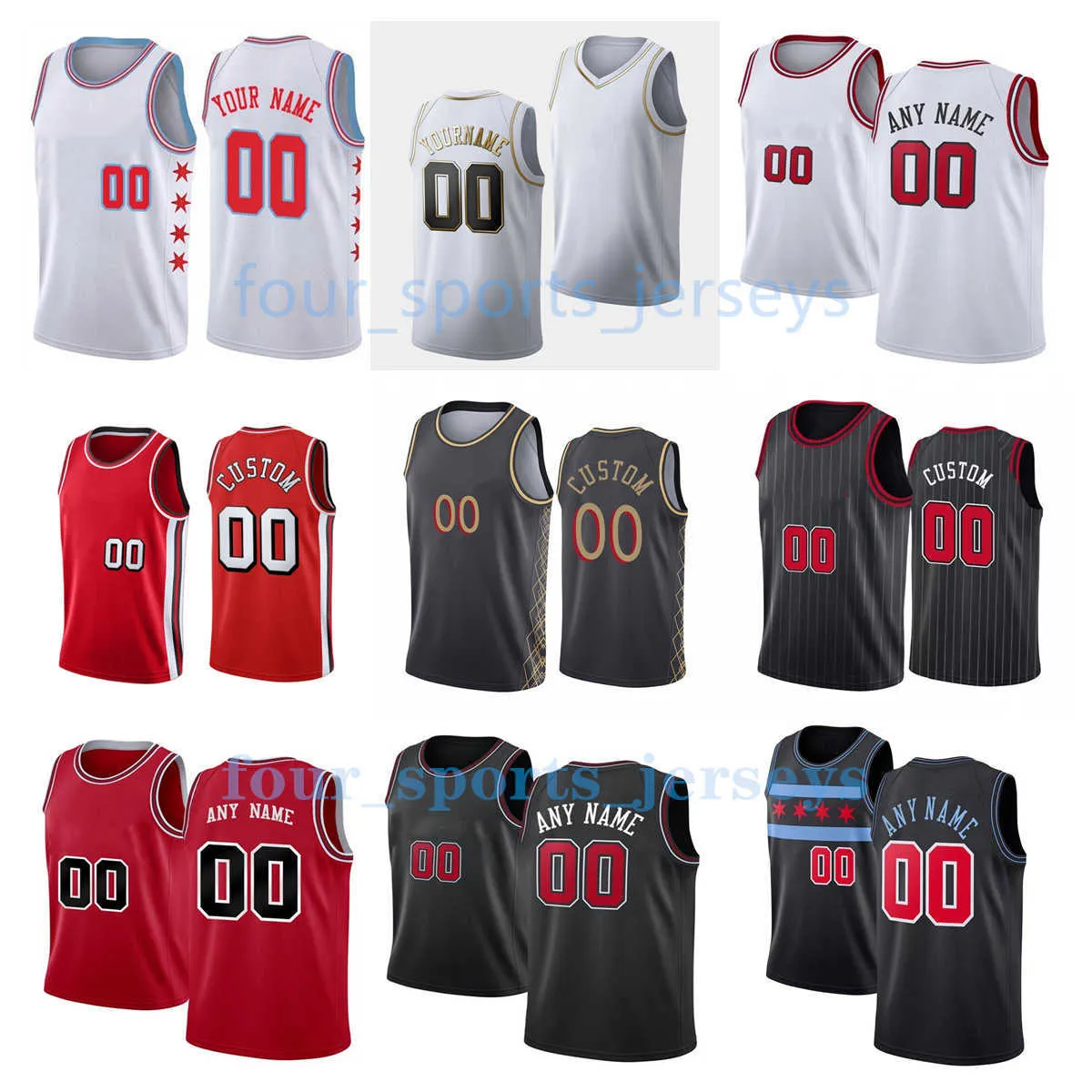 Custom Printed 2023 New Basketball Jerseys 9 Vucevic 11 DeRozan 2 Ball