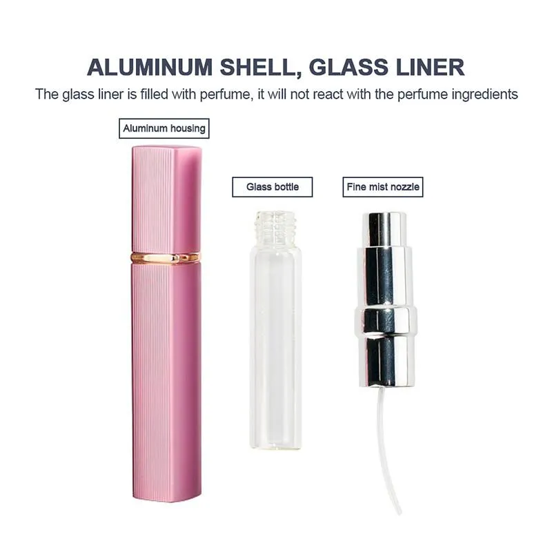 12ML Perfume Atomizer Bottles Refillable Mini Travel Size Empty Perfume Sprayer Portable Leak Proof Spray Bottle for Women Men