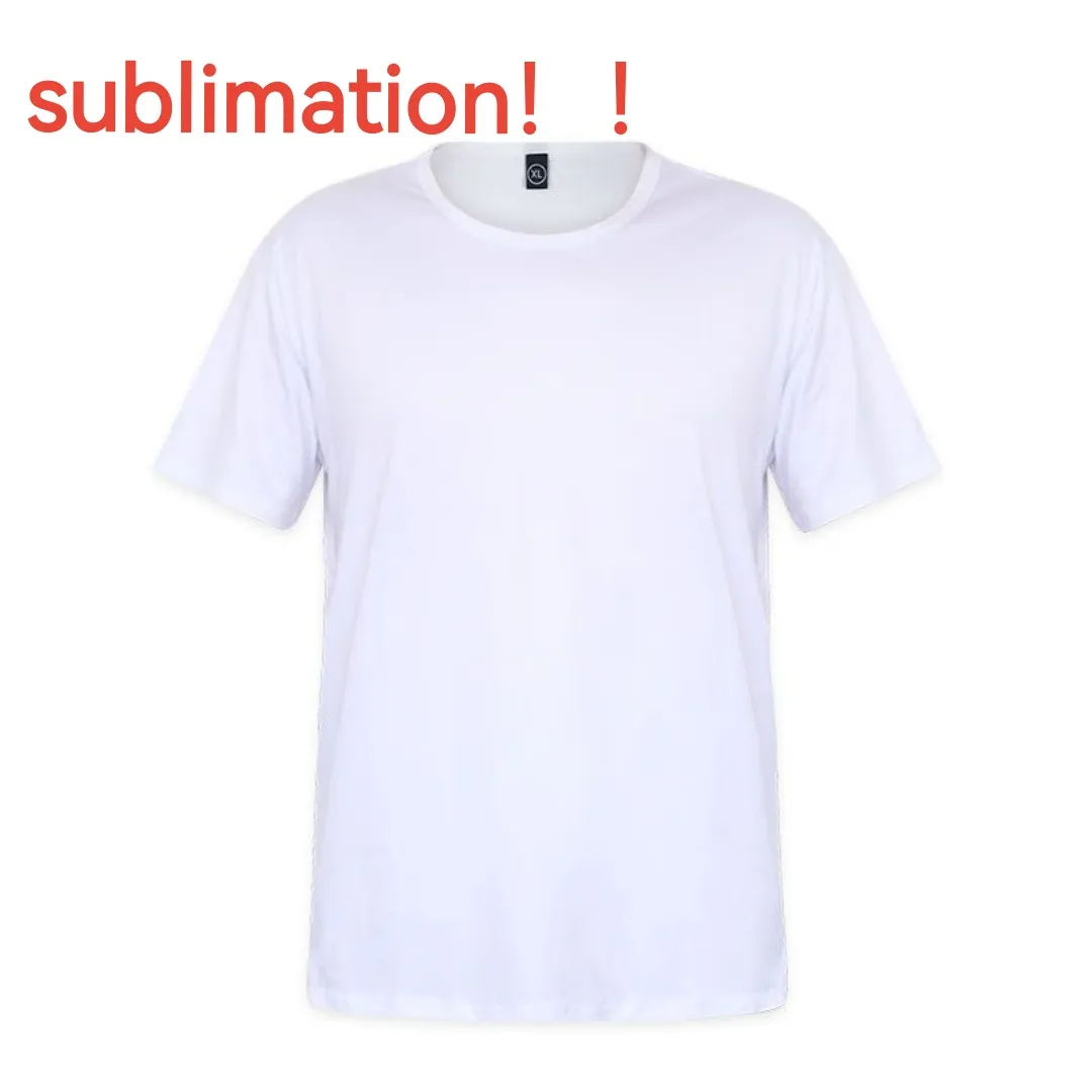 Sublimering t-shirt vit färg kläder anpassad annorlunda storlek DIY värmeöverföring B1