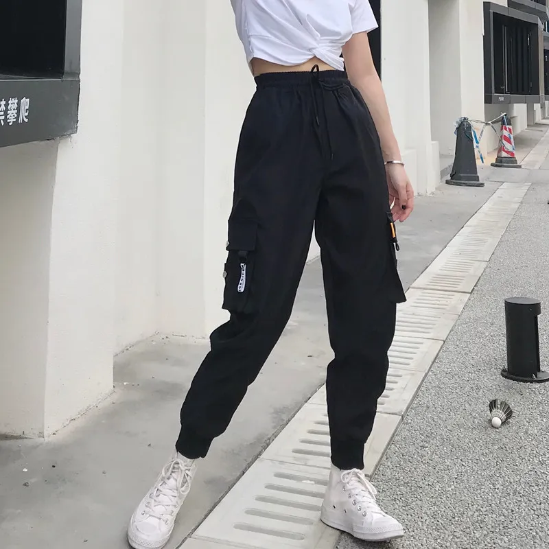 High Waist Cargo Pants With Big Pockets For Women Loose Streetwear Baggy  Tactical Ladies Cargo Trousers Primark For Hip Hop And Jogging A23 Quality  From Lxx102, $29.03