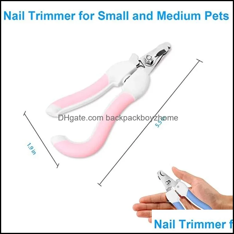 50pcs high quality pet dog grooming nail clippers stainless steel scissor professional animal cat claw cutters puppy scissors pcw0718