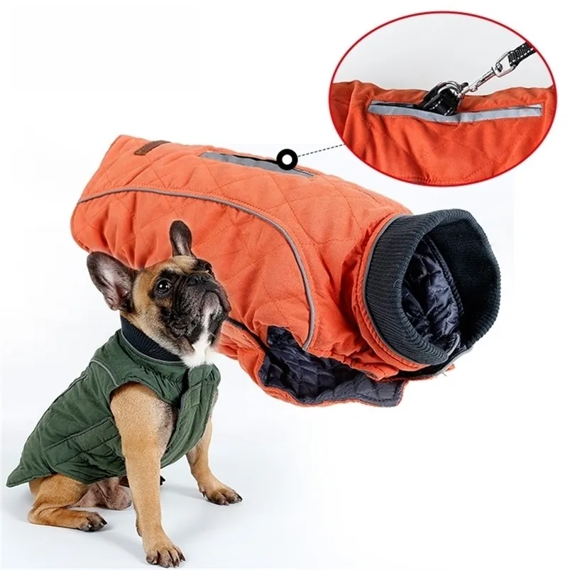 Winter Warme Haustier Hund Jacke Weste Reflektierende Kleidung Für Kleine Mittelgroße Hunde Welpen Outfits Mantel Französisch Bulldog Kleidung LJ200923