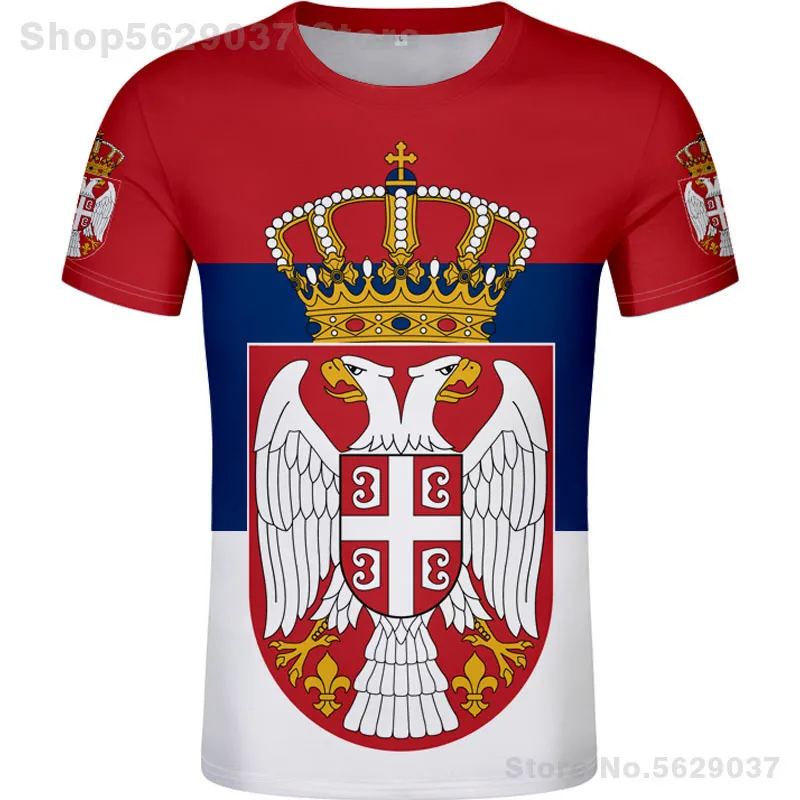 SERBIA republic tshirt diy free custom made name number srbija SRB t-shirt srpski nation flag serbien college print clothes 220609