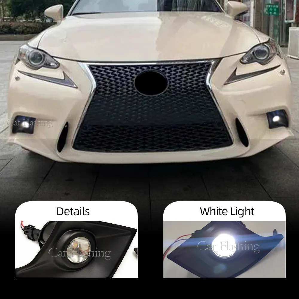 2PCS CAR LED DRL для LEXUS IS200T F-SPORT IS250 IS300 IS350 Светодиодные дневные светильники.