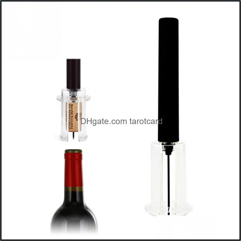 New Arrival Top Quality Red Wine Opener Air Pressure Stainless Steel Pin Type Bottle Pumps Corkscrew Cork Out Tool S2017123