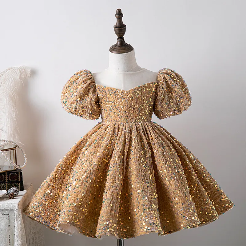 vintage gold sequin dress Hepburn K main image 0