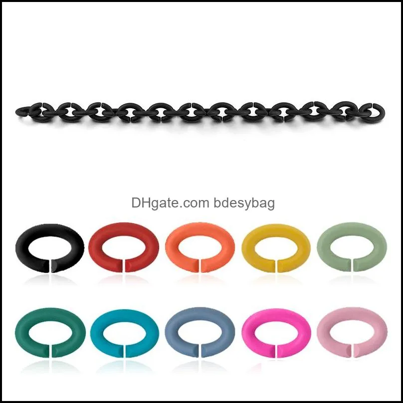 collection fashion gift diy for women 10 colors rubber bracelets x style jewellery european