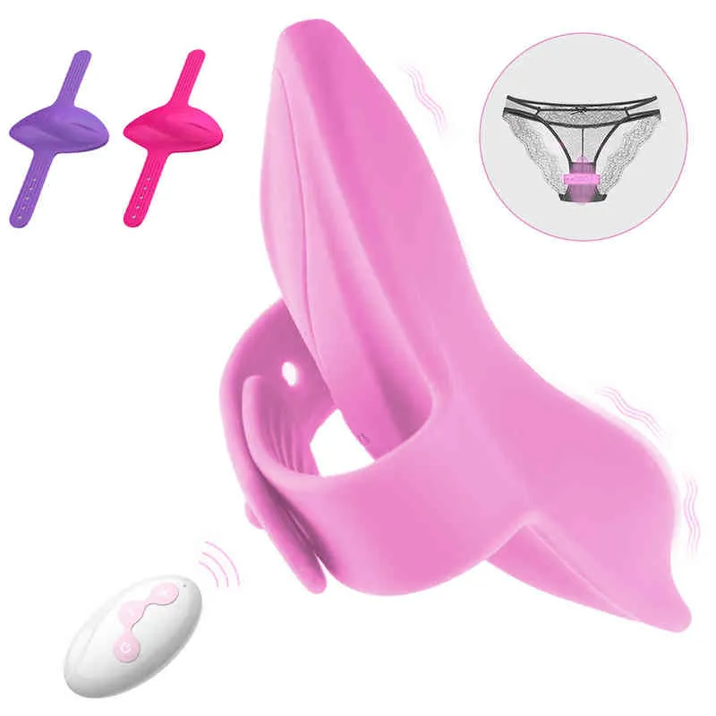 NXY Vibrators Wireless Remote Control Silicone Clitoral Stimulation Sex Toy Women Butterfly Vibrating Wearable Panty Vibrator 0411