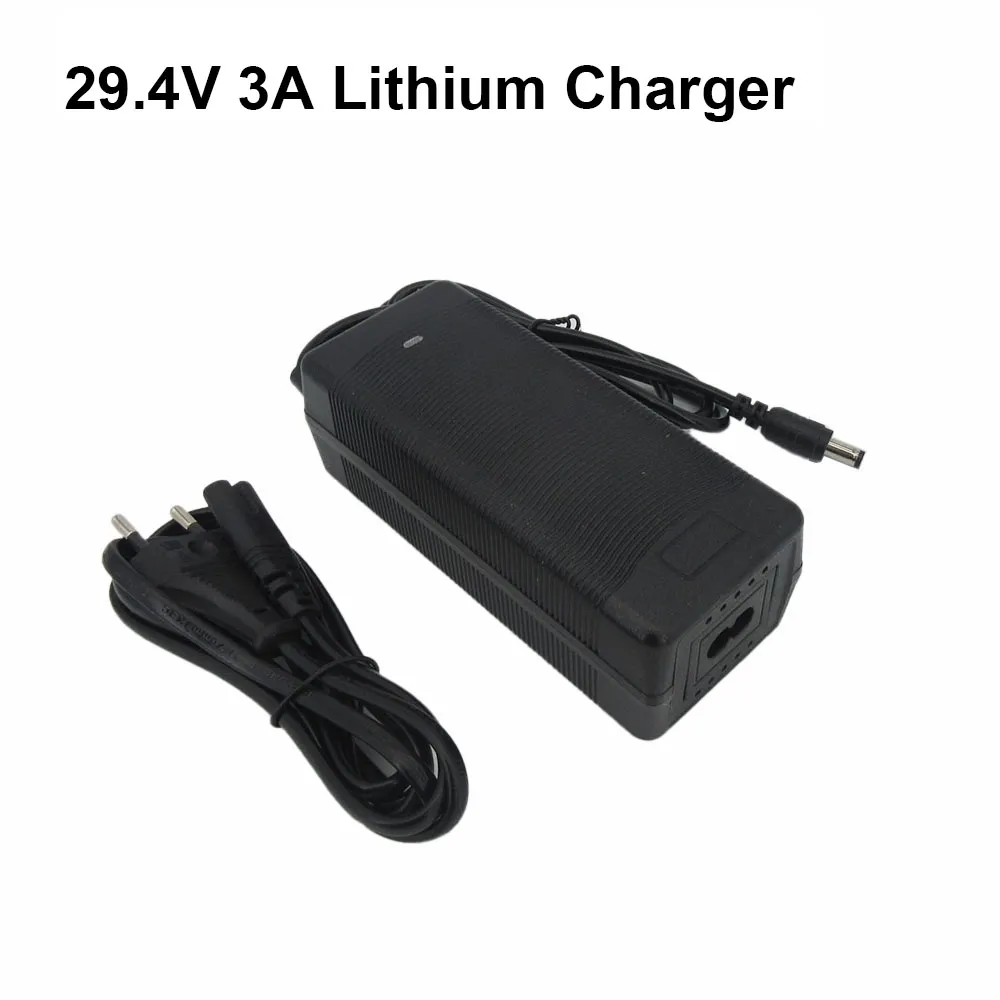 High Performance 29.4V 3A Lithium Ebike Charger With Fan For Electric ...