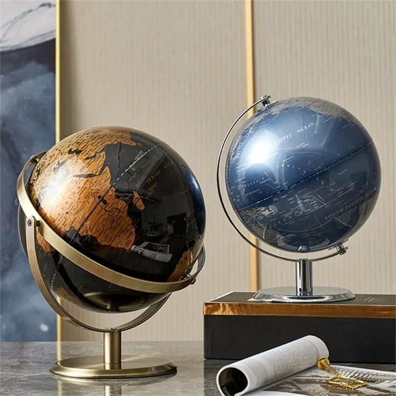Figurines de Globe du monde pour la géographie intérieure des enfants, accessoires de décoration de bureau, cadeaux d'anniversaire pour la maison, 220329