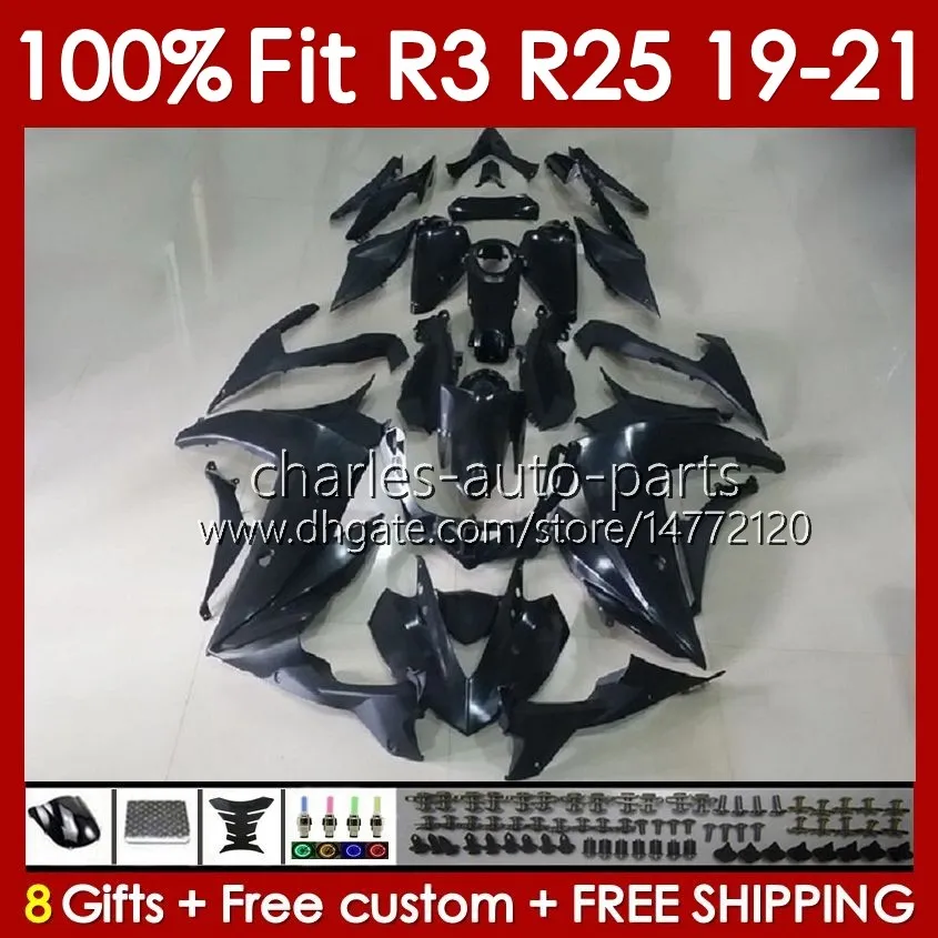 Corpo de molde de injeção para yamaha yzfr3 yzf-r25 yzfr25 2019-2021 corpo de carro