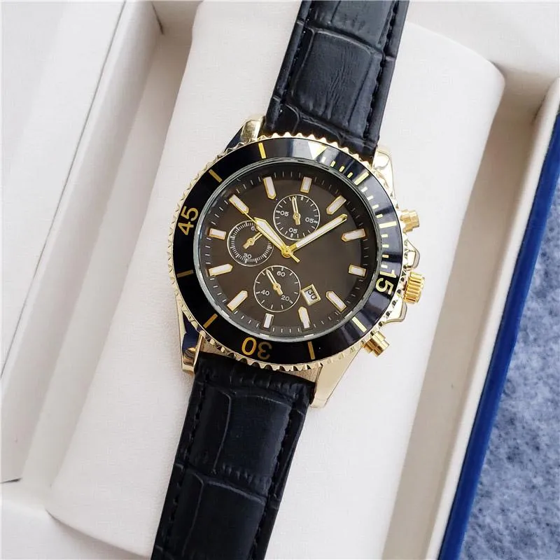 BOSS watch quartz movement luxury watches for men leather strap high quality auto date designer watch waterproof business montre de luxe