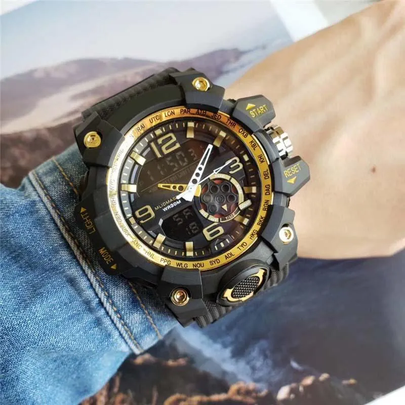2022 남성 시계 브랜드 스포츠 시계 스타일 시계 야외 군대 남성용 시계 디지털 육군 남성용 럭셔리 빅 브랜드 시계