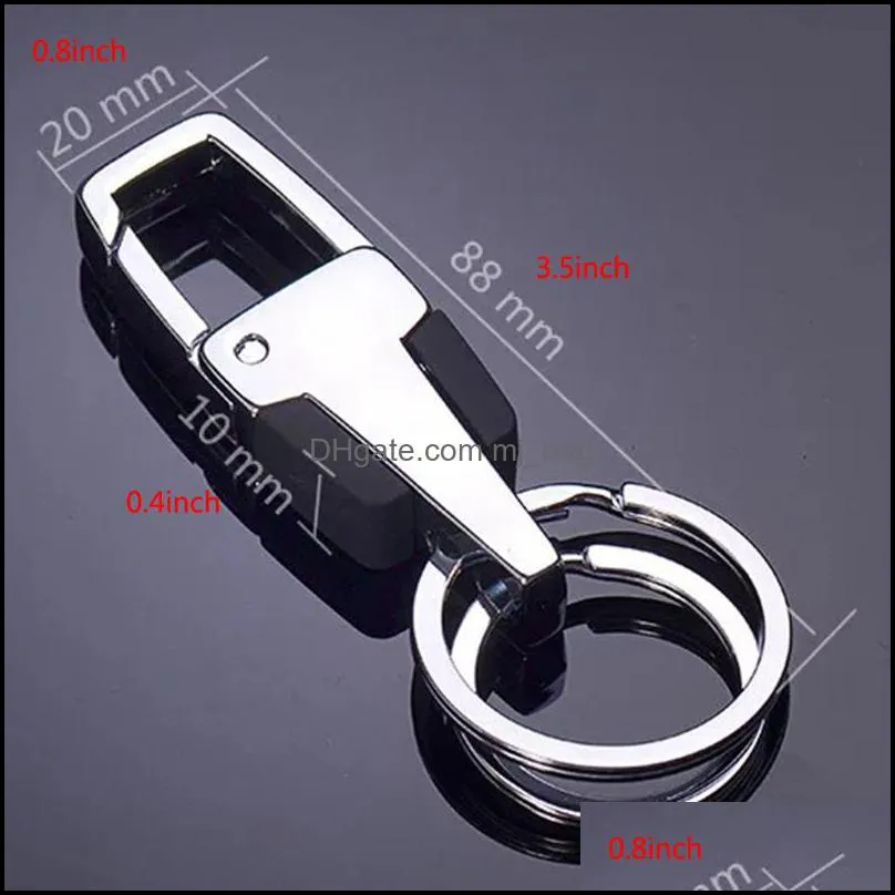 fashion hot sale metal keyring car keychain outdoor travel key ring portable key chain bag accessories pendant gift customizable dbc
