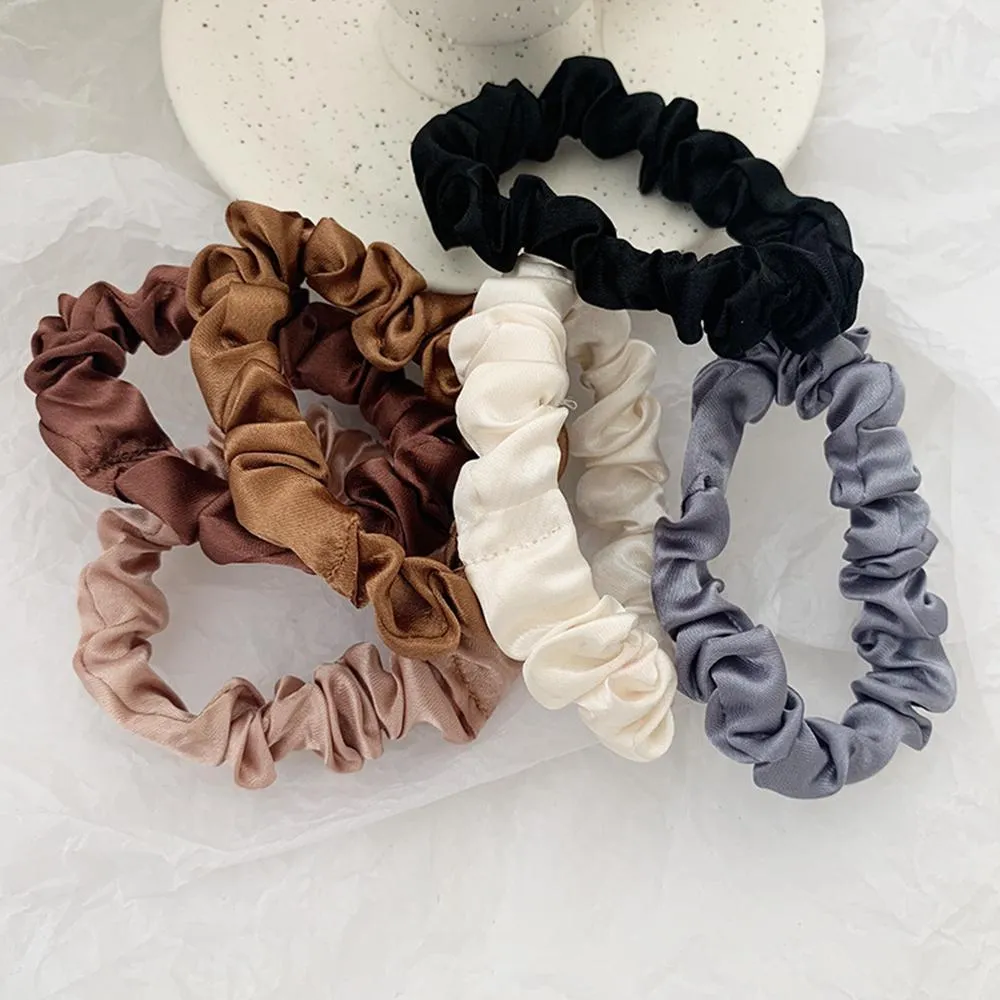 party favor Scrunchie Hairbands Hair Tie Women for Hair Accessories Satin Scrunchies Stretch Ponytail Holder Handmade Gift Heandband