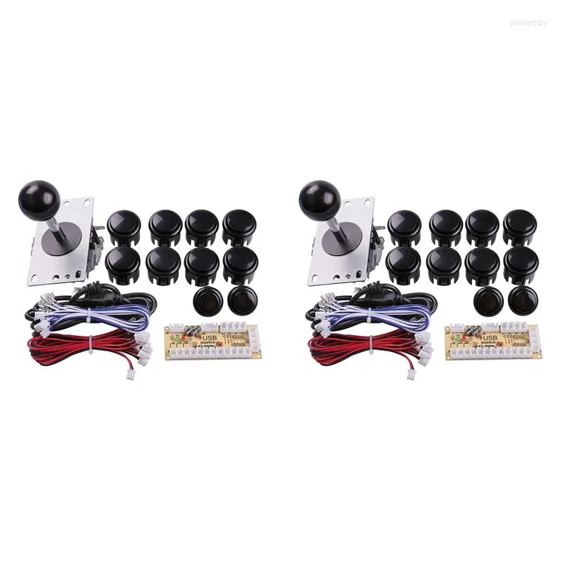 Игровые контроллеры джойстики USB Arcade Joystick Dircuare Diy Sanwa Accessories Card Кнопка Кнопка ПК аксессуары