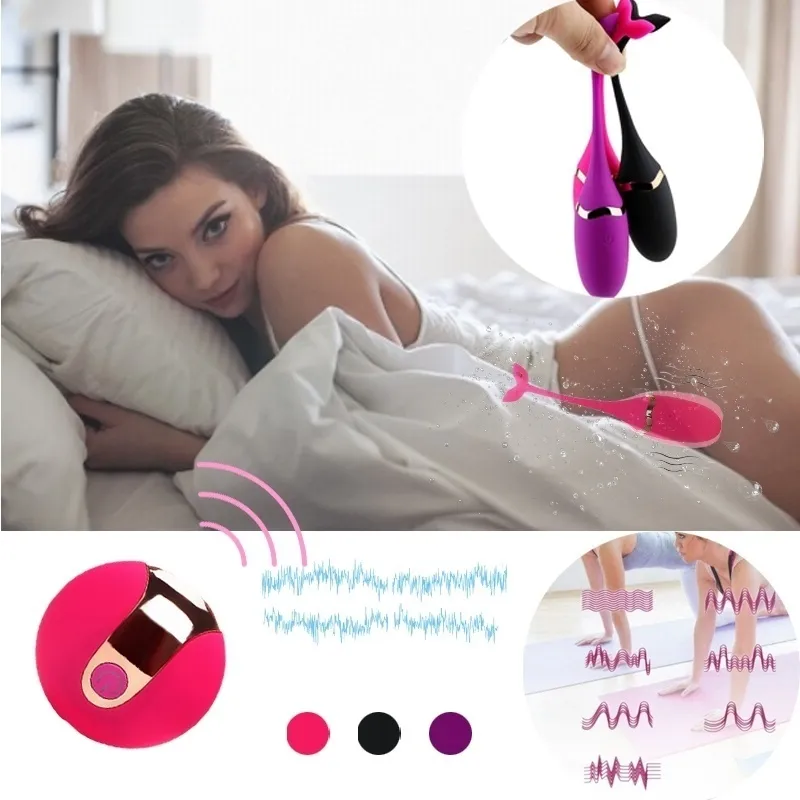 Heseks hopp ägg vibrerande sexiga leksaker vibrator för kvinnor 10 hastigheter trådlöst fjärr anal klitoris stimulering vuxna produkter