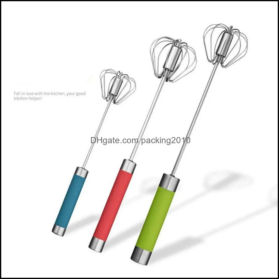 Other Bakeware Stainless steel semi-automatic rotary egg beater press-type household whipped cream baking stirring stick manual