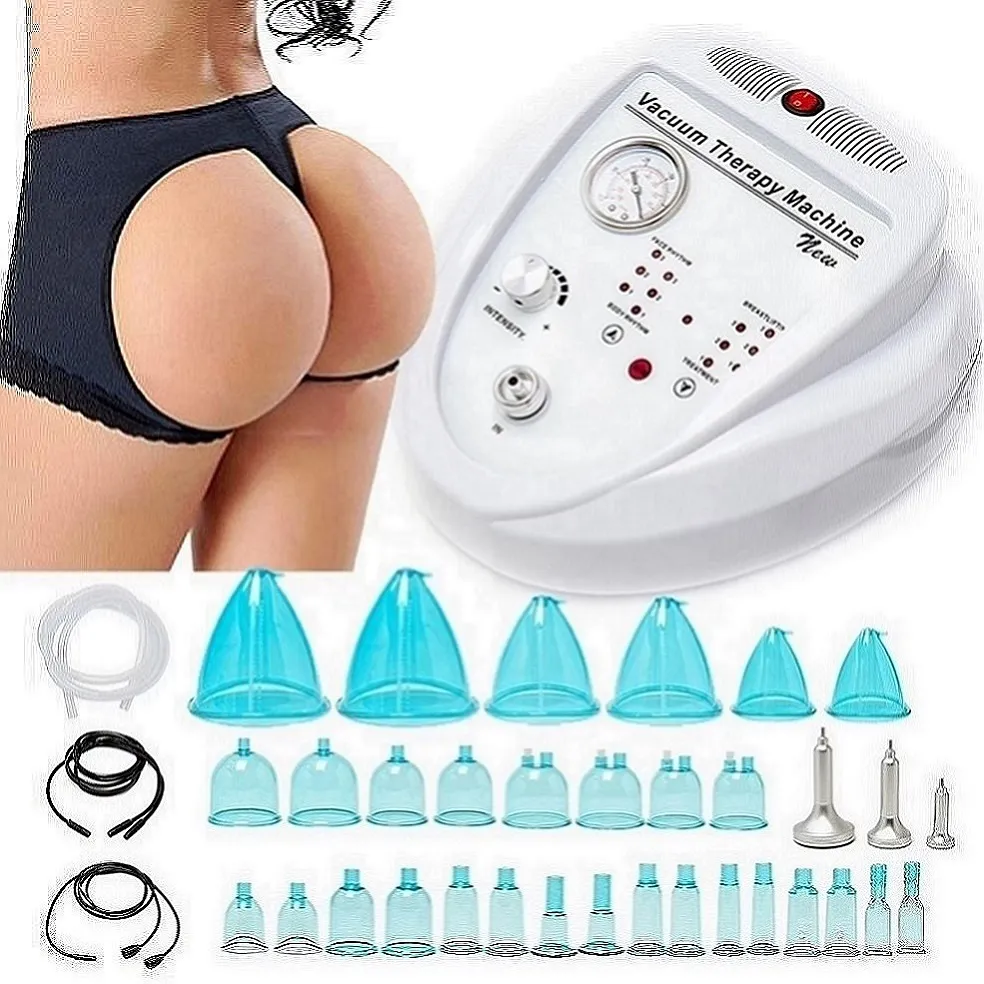 30 Blauwe Cups Borstversterkers Vacuüm Therapie Machine Billen Vacuüm Lifter Lichaam Vormgeven Borstvergroting Butt Lifting Hip Enhancer