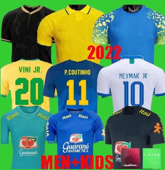 2021 2022 Camiseta de Futbol Paqueta Coutinho Brazils Soccer Jersey World Football Shirt Cup Firmino Brasil 20 21 Maillots Marquinhos Vini Jr Antony Silva Dani Alves