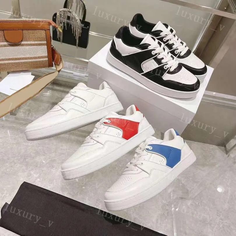 Tasarımcı Günlük Ayakkabılar Kadın Spor Ayakkabıları 2022 Açık Erkekler Düşük Üst Kaykay Ayakkabıları Siyah Beyaz Platform Sneaker Kauçuk Dış Taban Renk Kontrast Dikişli kutu