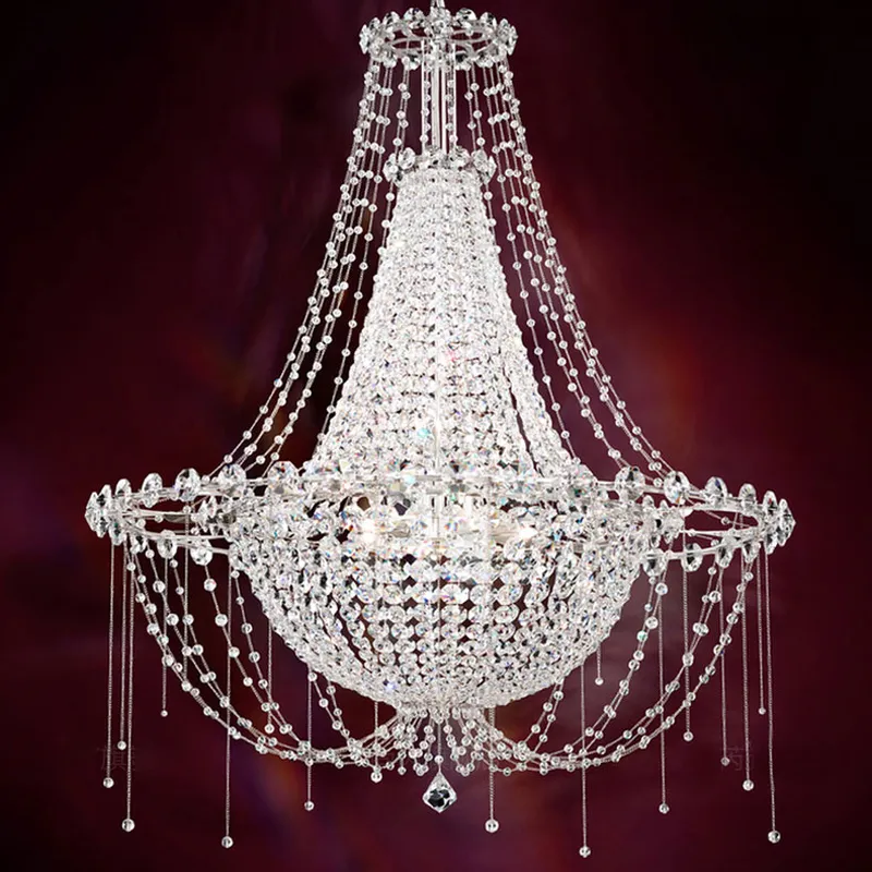 Włoski Design Egipski Kryształowe Żyrandole Światła Oprawa LED Nowoczesny Europejski Luksusowy Żyrandol Dining Room salowy Willa Domowe oświetlenie wewnętrzne