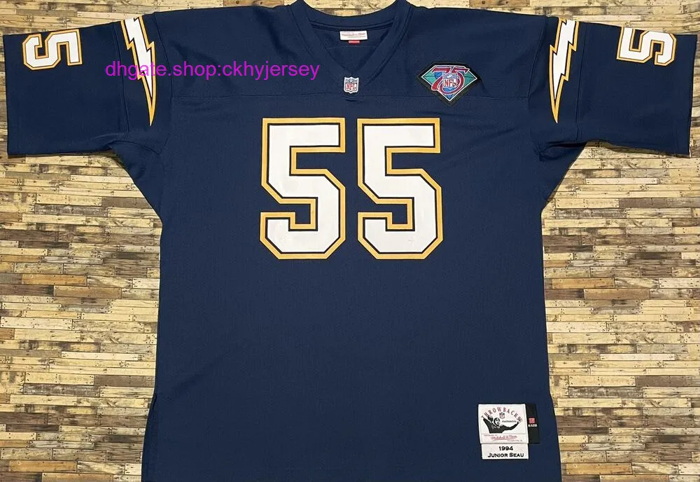 Cheap Authentic Mitchell & Ness Junior Seau Football Jersey Mens Kids