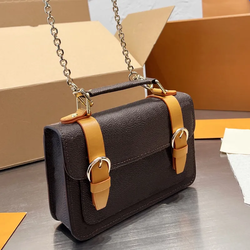 Designer Shoulder Handbags Classic Brown Flower Shoulder Bag