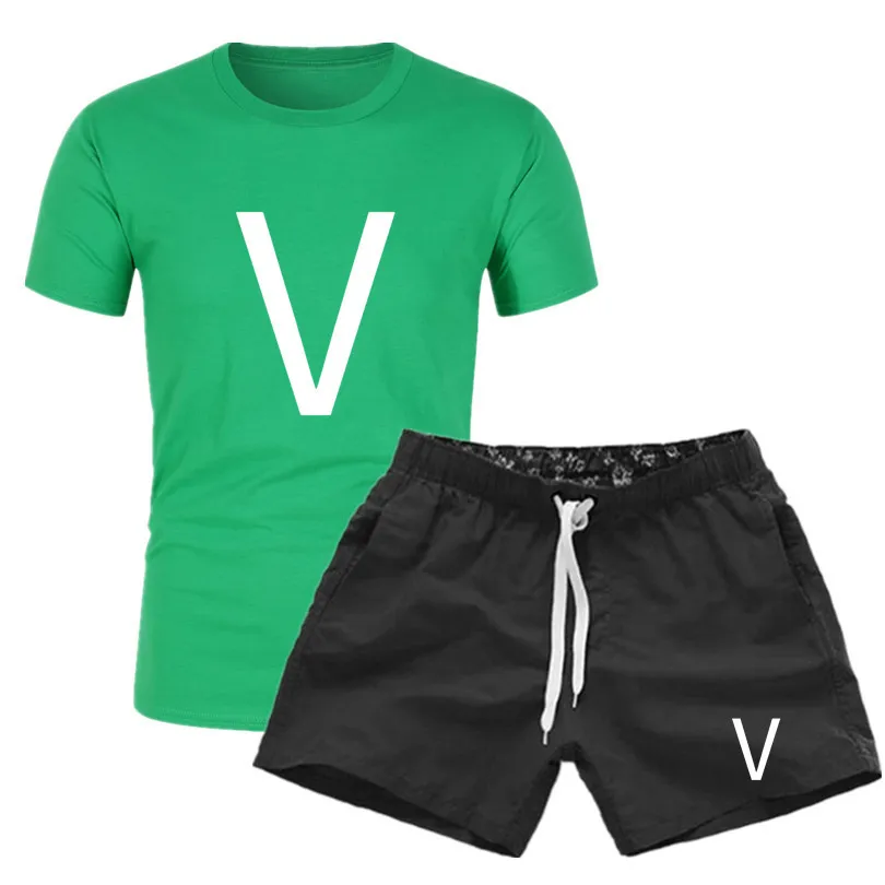 Verão dos homens dos homens Marca Moletom Designer de Luxo Jogging Swimsuit Homens Correndo De Manga Curta Tshirts Beach Shorts Fashion Jogger Suor Track Suites