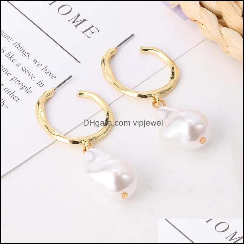 fashion bohemian gold shell earrings starfish pearl pendant ear drop for women dangle earrings gold silver jewelry gift-z