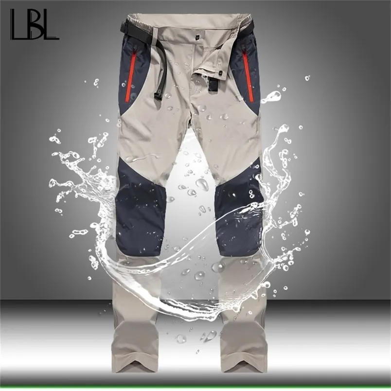 Tactical Waterproof Pants Men Cargo Spring Summer Quick Dry Trousers Mens Outdoor Sports Trekking Camping Fishing 4XL 220815